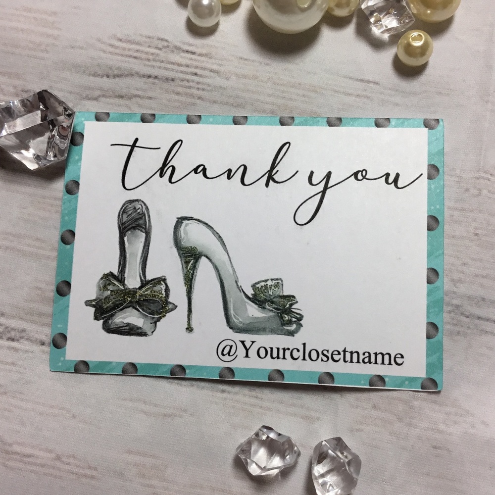 Poshmark  Thank you customer  Closet Cards